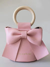 Rose Pink Bow Purse