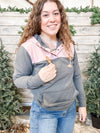 Ryland Gray/Pink Lightweight Hoodie