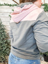 Ryland Gray/Pink Lightweight Hoodie
