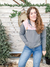 Ryland Gray/Pink Lightweight Hoodie