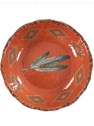 Feather Melamine Serving Bowl