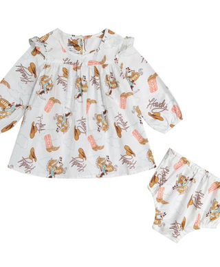 Infant Howdy Boots Dress