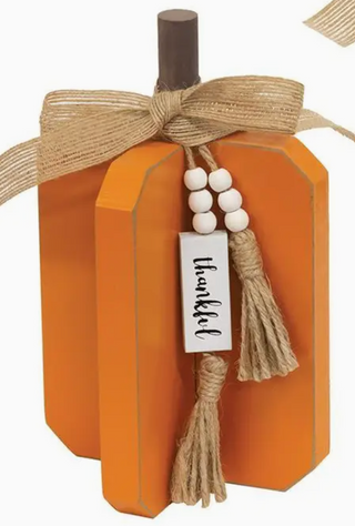 Small Fall Interlocking Pumpkin Decor