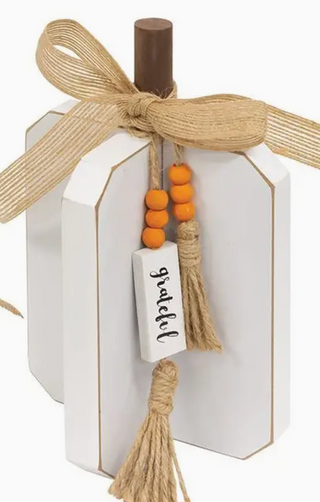 Small Fall Interlocking Pumpkin Decor