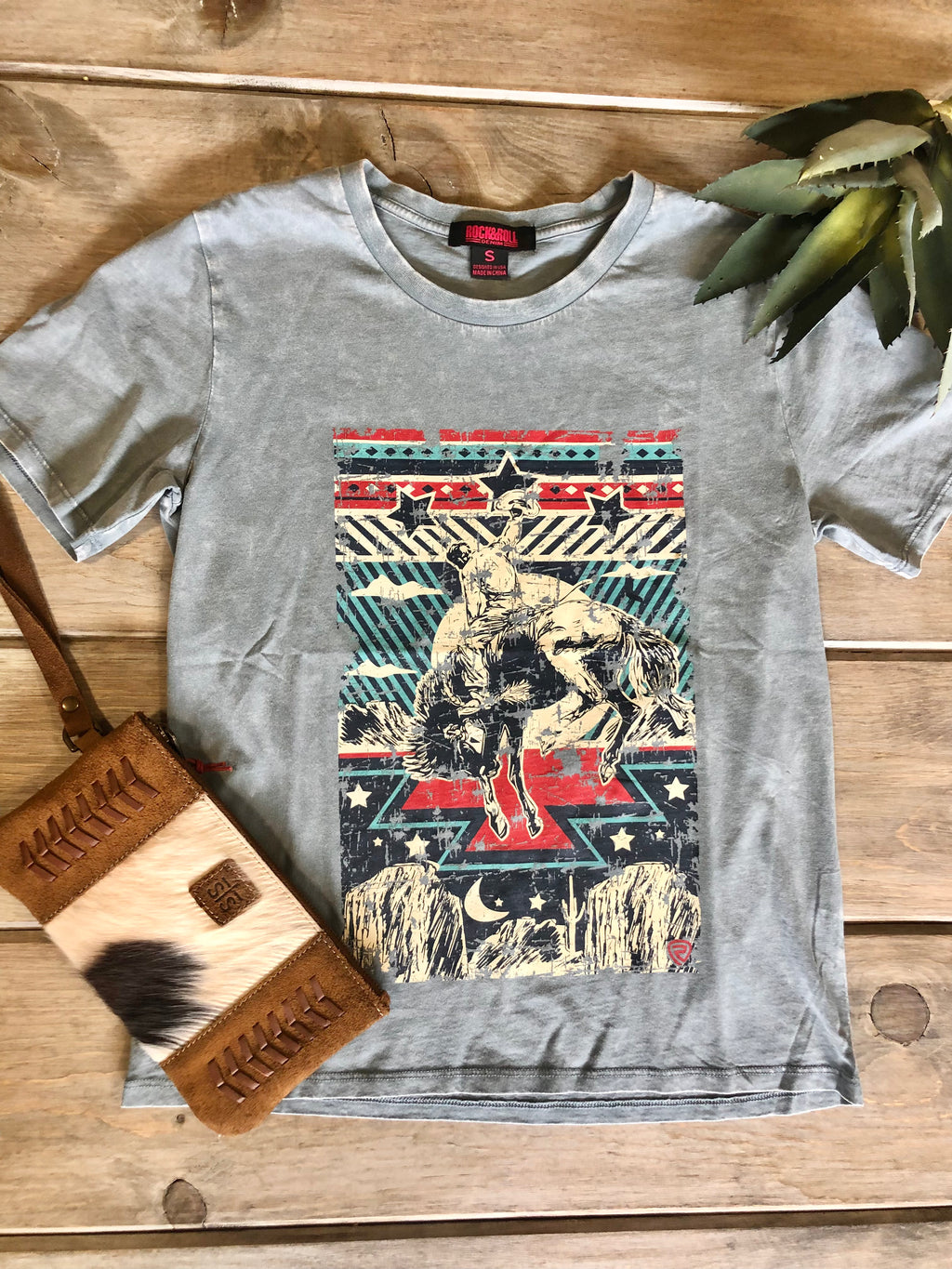Sky Blue Rodeo Poster Tee