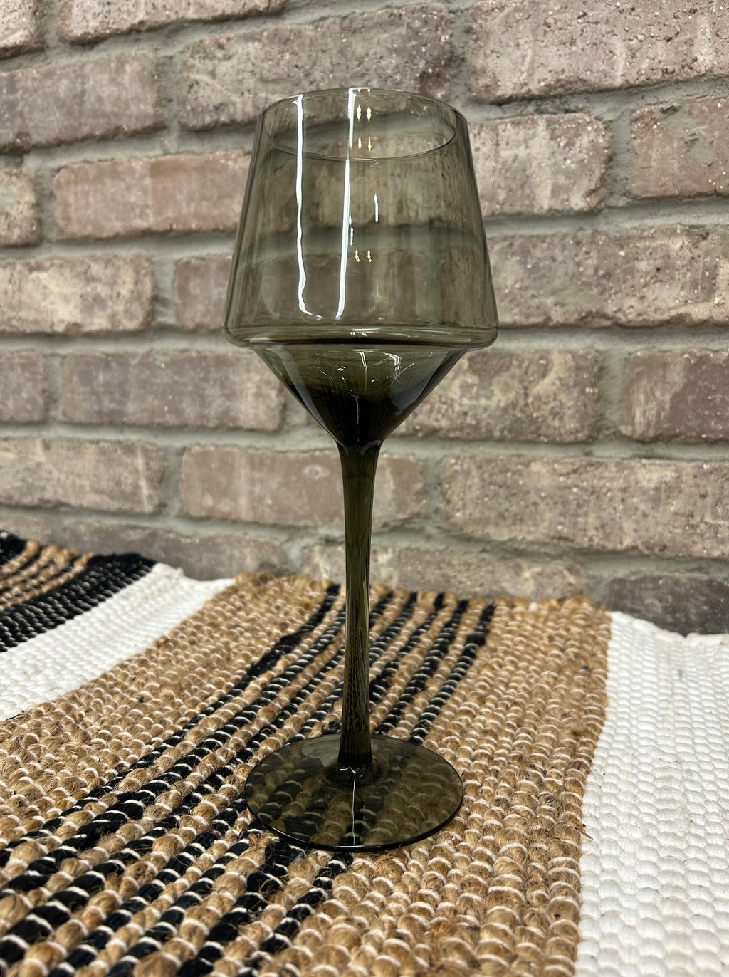 Smoke Tinted Wine Glass