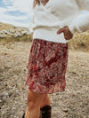 Terracotta Paisley Sybil Skirt
