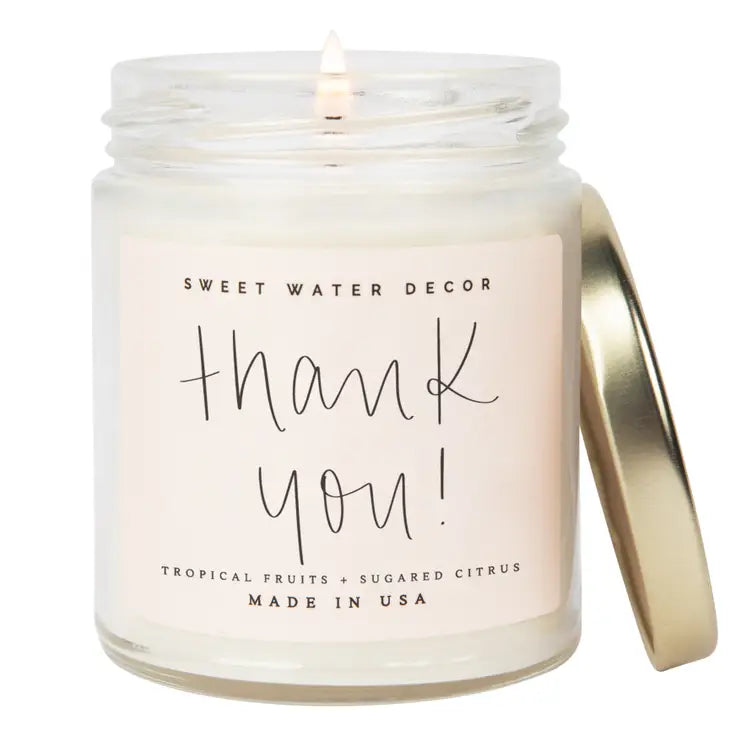 Thank You 9 Oz. Soy Candle
