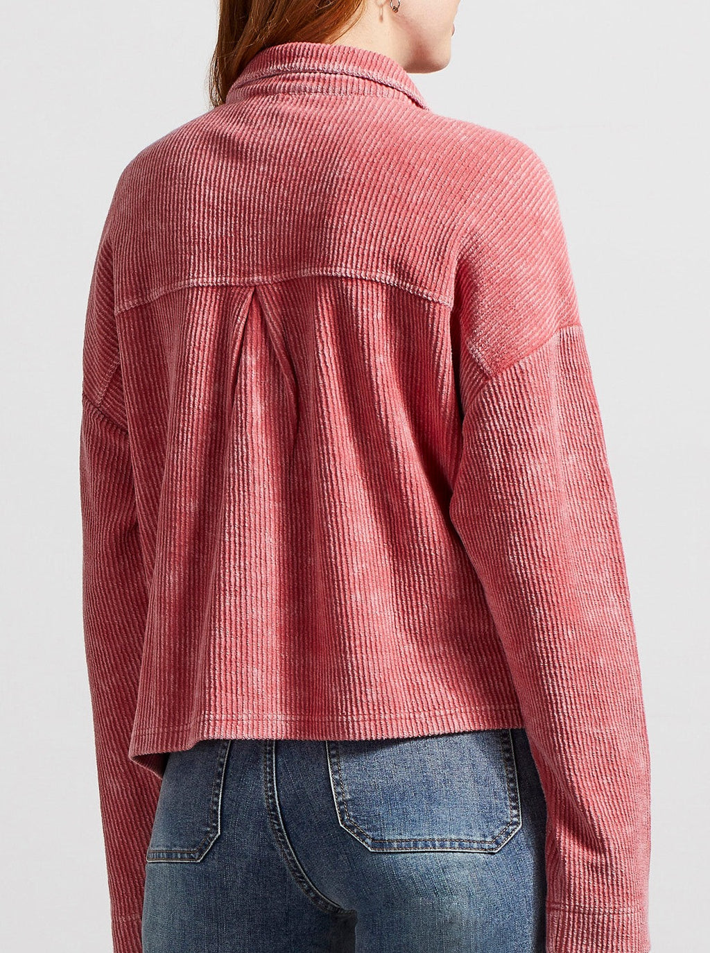 Vintage Rose Crop Cord Jacket