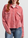Vintage Rose Crop Cord Jacket