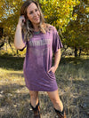 Violet Wanderlust T-Shirt Dress