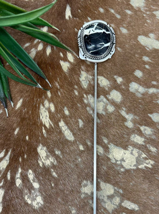 White Buffalo Hair Pin