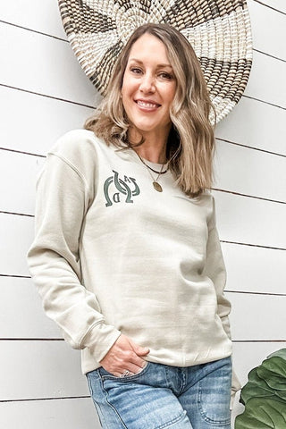 AD Horseshoe Crewneck Sweatshirt - Allure Boutique WY