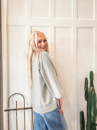 Addy 3/4 Sleeve Top - Allure Boutique WY