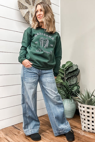 American Cowgirl Club Crewneck Sweatshirt - Allure Boutique WY