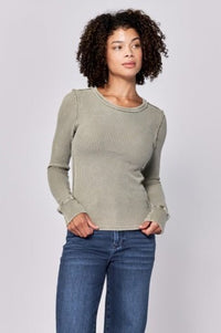 Ania Crew Neck Henley - Allure Boutique WY