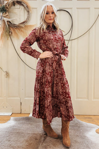 Antique Paisley Sahara Dress - Allure Boutique WY