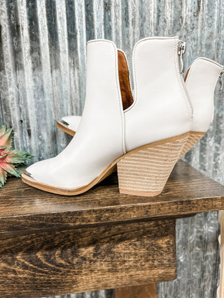 Antonia Cutout Bootie + Metal Toe - Allure Boutique WY
