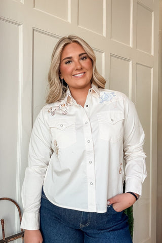 Asheville Embroidered Snap Shirt - Allure Boutique WY