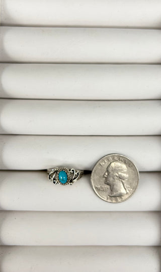 Dainty Mini Turquoise Ring 7
