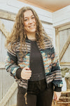 Aztec Zip Bomber Jacket - Allure Boutique WY