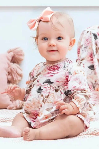Baby Bamboo Floral Skirted Bodysuit - Allure Boutique WY