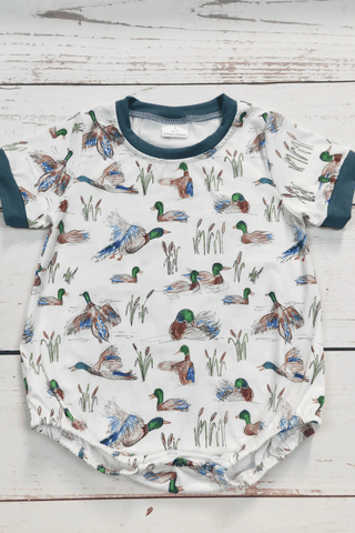 Baby Boy Duck Bubble Onesie - Allure Boutique WY