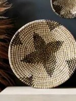 Baskets made of seagrass Large basket measures 24" Small basket measures 18 3/4" Wall Decor - Allure Boutique WY