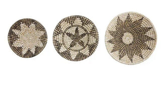 Baskets made of seagrass Large basket measures 24" Small basket measures 18 3/4" Wall Decor - Allure Boutique WY