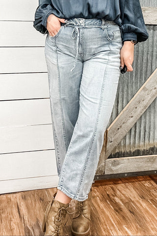 Beach Comber Crop with Self Belt - Allure Boutique WY