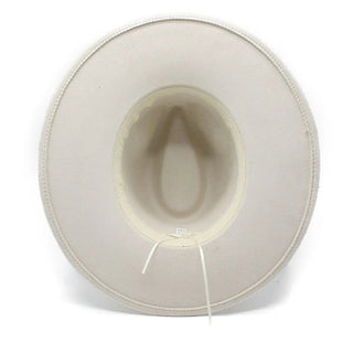 Beige Felt Hat with Buckle Hat Band - Allure Boutique WY