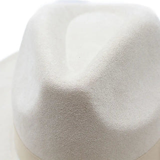 Beige Felt Hat with Buckle Hat Band - Allure Boutique WY