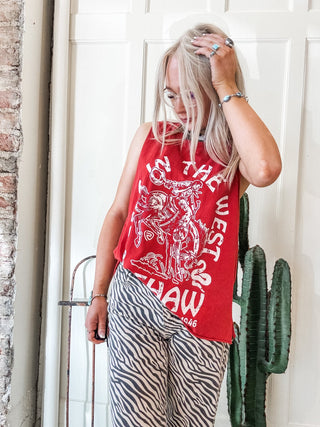 Best in The West Graphic Muscle Tank - Allure Boutique WY