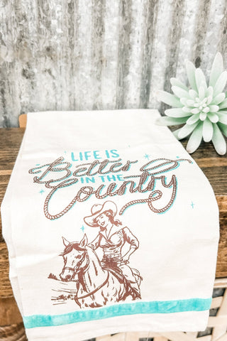 Better In The Country Kitchen Towel - Allure Boutique WY