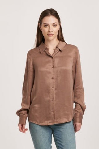 Birdie Suede Button Down - Allure Boutique WY