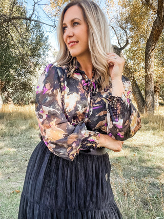 Black Clotilde Blouse - Allure Boutique WY