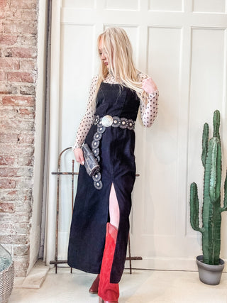 Black Denim Maxi Dress - Allure Boutique WY