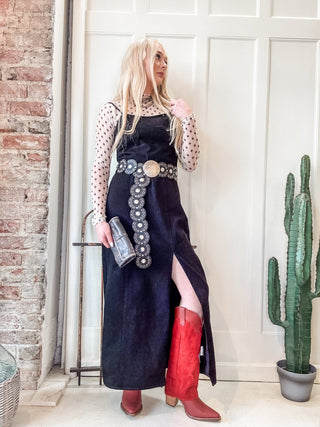 Black Denim Maxi Dress - Allure Boutique WY