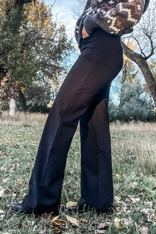 Black Marine Ponte Pant - Allure Boutique WY