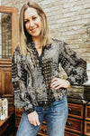 Black Paisley Button Down Shirt - Allure Boutique WY