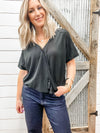 Black Reversible Short Sleeve - Allure Boutique WY