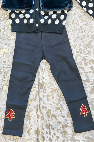 Black Sequin Christmas Tree Leggings - Allure Boutique WY