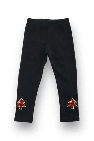 Black Sequin Christmas Tree Leggings - Allure Boutique WY