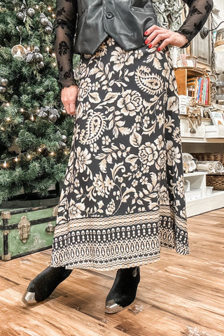 Black Tania Maxi Skirt - Allure Boutique WY