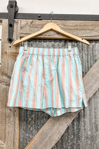 Blue Striped Boxer Shorts - Allure Boutique WY