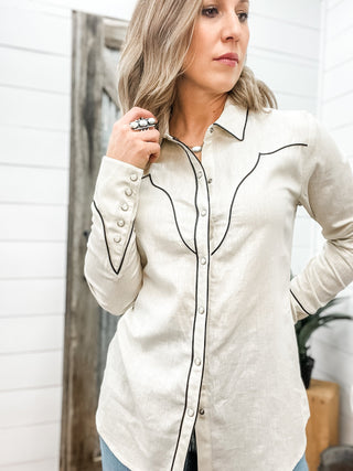 Bluebell Shirt Summer Sand - Allure Boutique WY