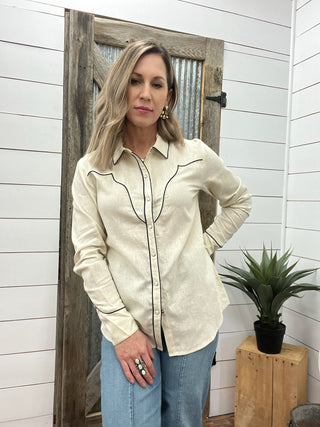 Bluebell Shirt Summer Sand - Allure Boutique WY