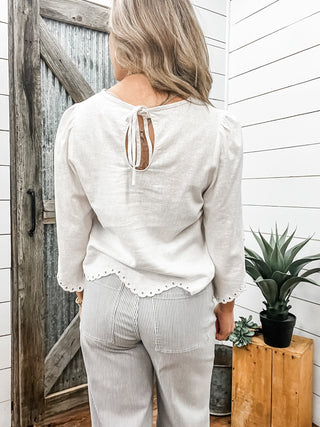Blythe Embroidered Blouse - Allure Boutique WY