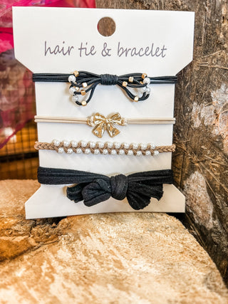 Boho Hair Tie + Bracelet Set - Allure Boutique WY