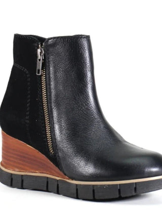 Bon Grace Black Leather/Suede Platform - Allure Boutique WY